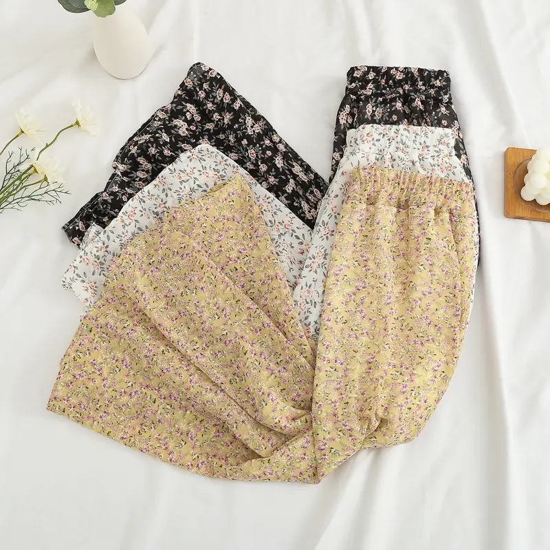 Red Floral Drape Skirt Mid Length High Waist Women — feature 22