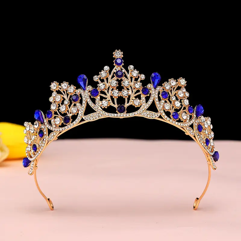 Rhinestone Bridal Crown for Girls 2024