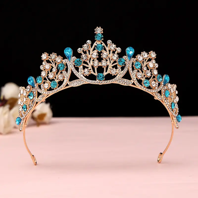 Rhinestone Bridal Crown for Girls 2024