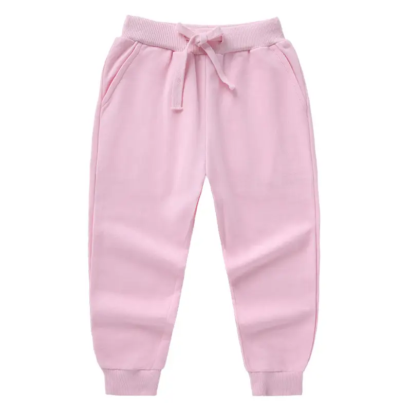 2026 Korean Style Grey Cotton Jogger Pants for Kids - Image 7