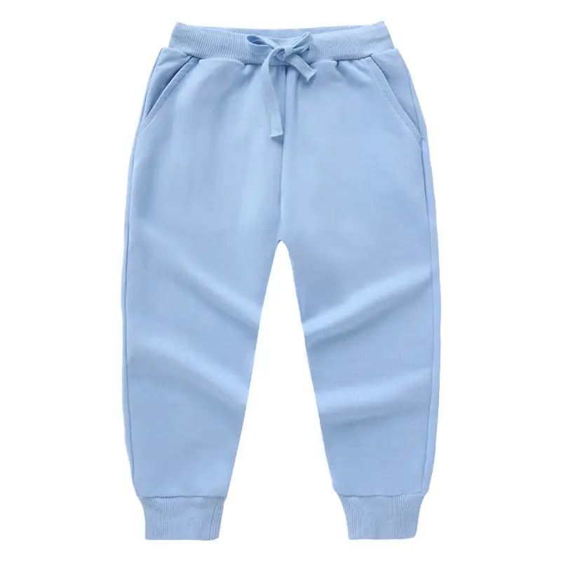 2026 Korean Style Grey Cotton Jogger Pants for Kids - Image 8