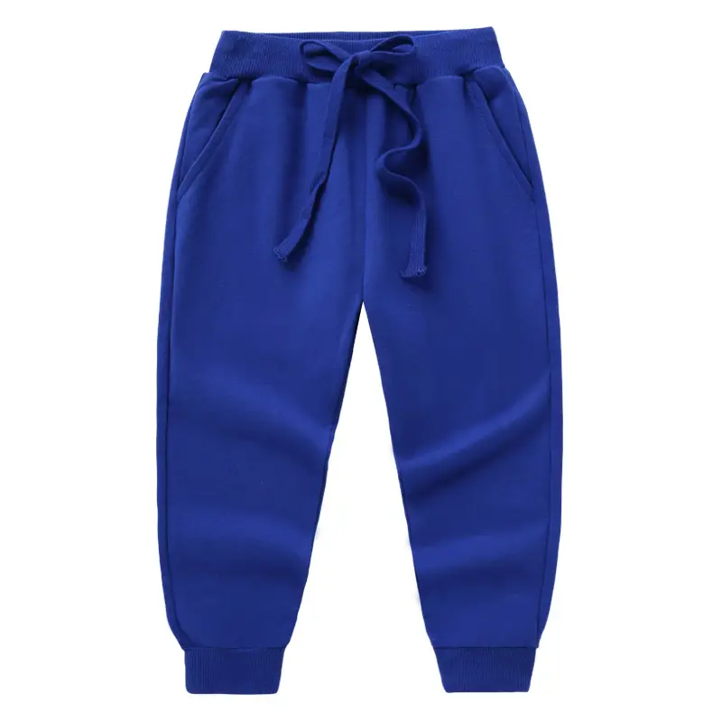 2026 Korean Style Grey Cotton Jogger Pants for Kids - Image 4
