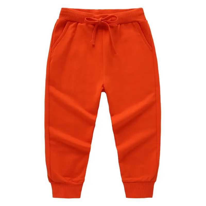 2026 Korean Style Grey Cotton Jogger Pants for Kids - Image 9