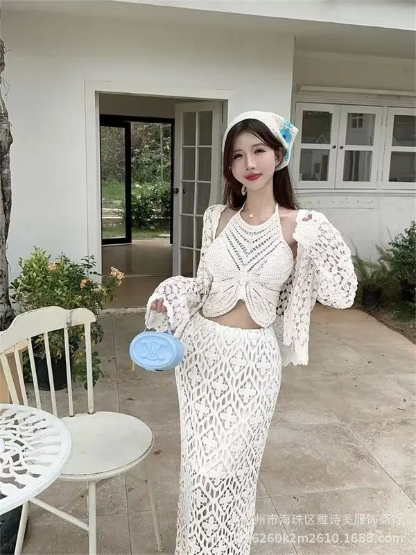 New Summer Lace Shorts Set with Tassel & Sunscreen - Image 29