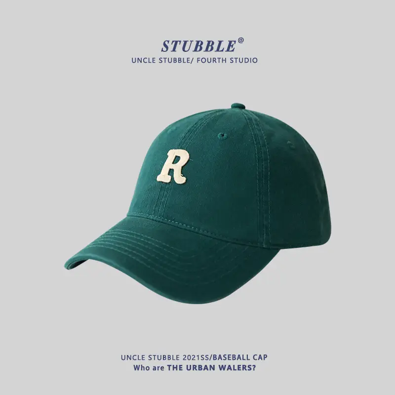 New R Letter Pink Baseball Cap Women Summer Korean Style - Image 12