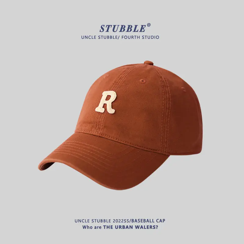 New R Letter Pink Baseball Cap Women Summer Korean Style - Image 17