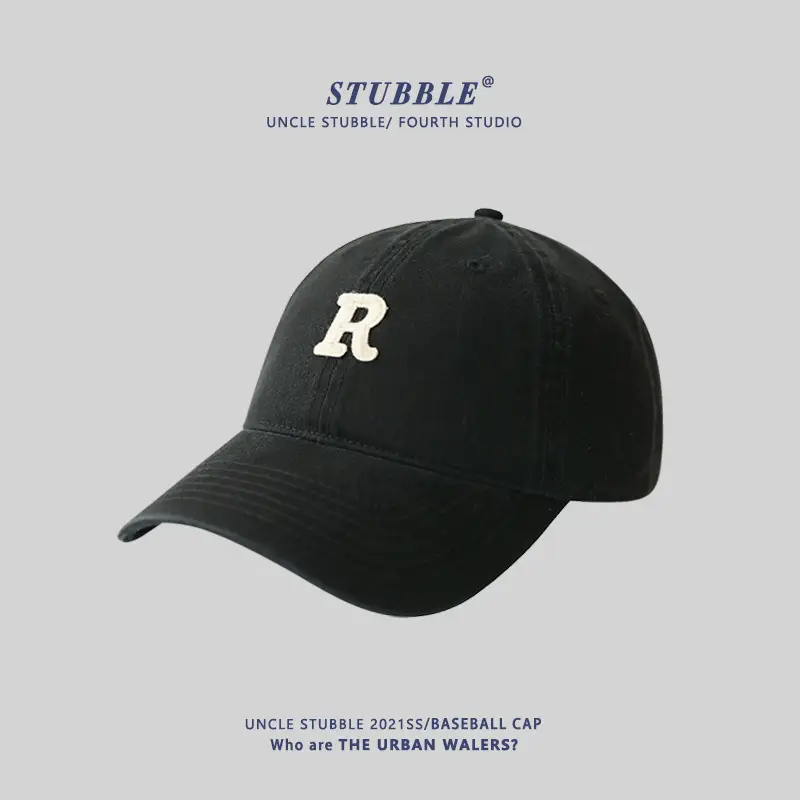 New R Letter Pink Baseball Cap Women Summer Korean Style - Image 2