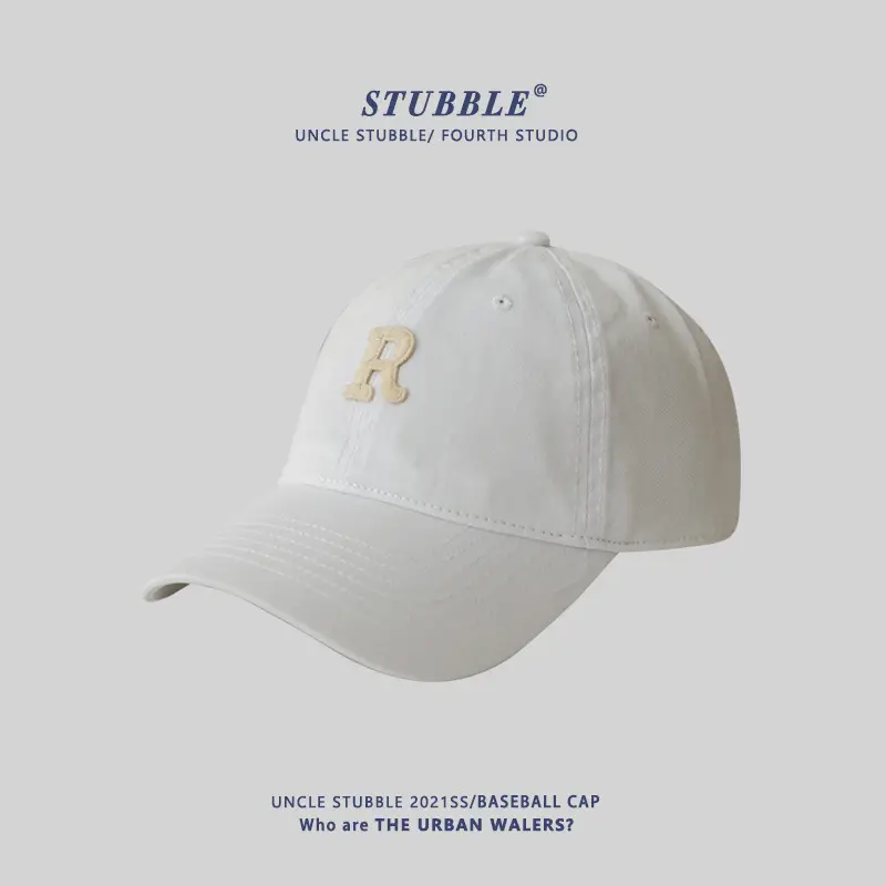 New R Letter Pink Baseball Cap Women Summer Korean Style - Image 3