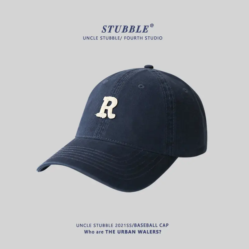 New R Letter Pink Baseball Cap Women Summer Korean Style - Image 5
