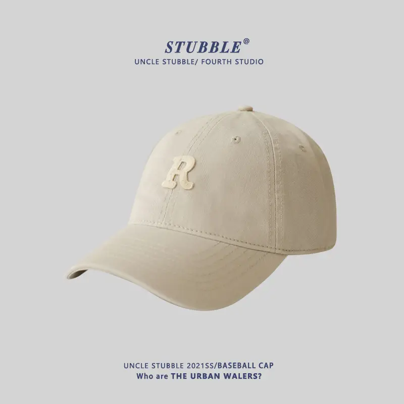 New R Letter Pink Baseball Cap Women Summer Korean Style - Image 7