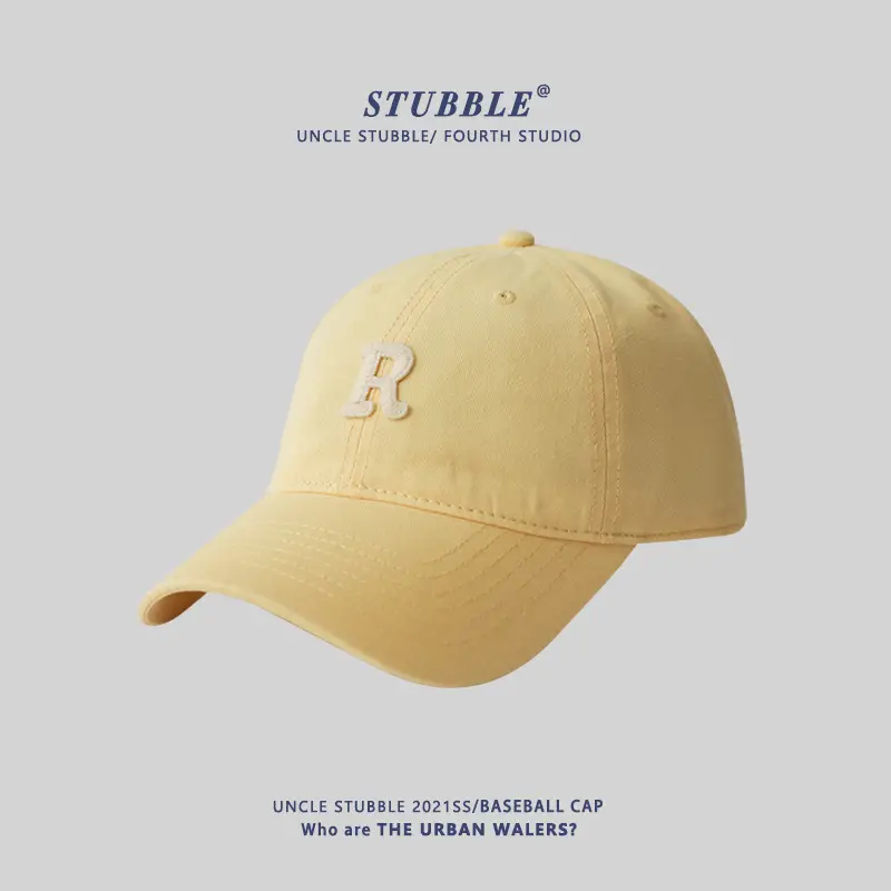 New R Letter Pink Baseball Cap Women Summer Korean Style - Image 8