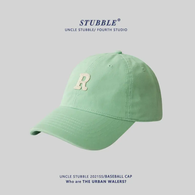 New R Letter Pink Baseball Cap Women Summer Korean Style - Image 9