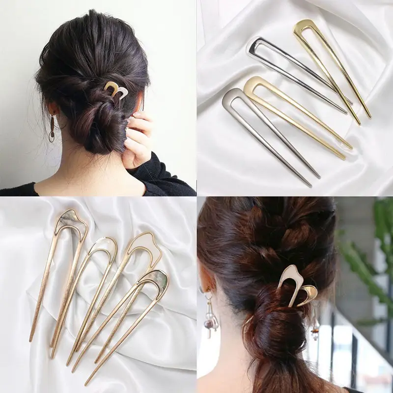 Japanese Style U-Shaped Hairpin Ball Head Plate - Image 4