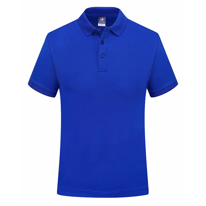 Purple Cotton Polo Shirt for Men Short Sleeve Cozy Fit