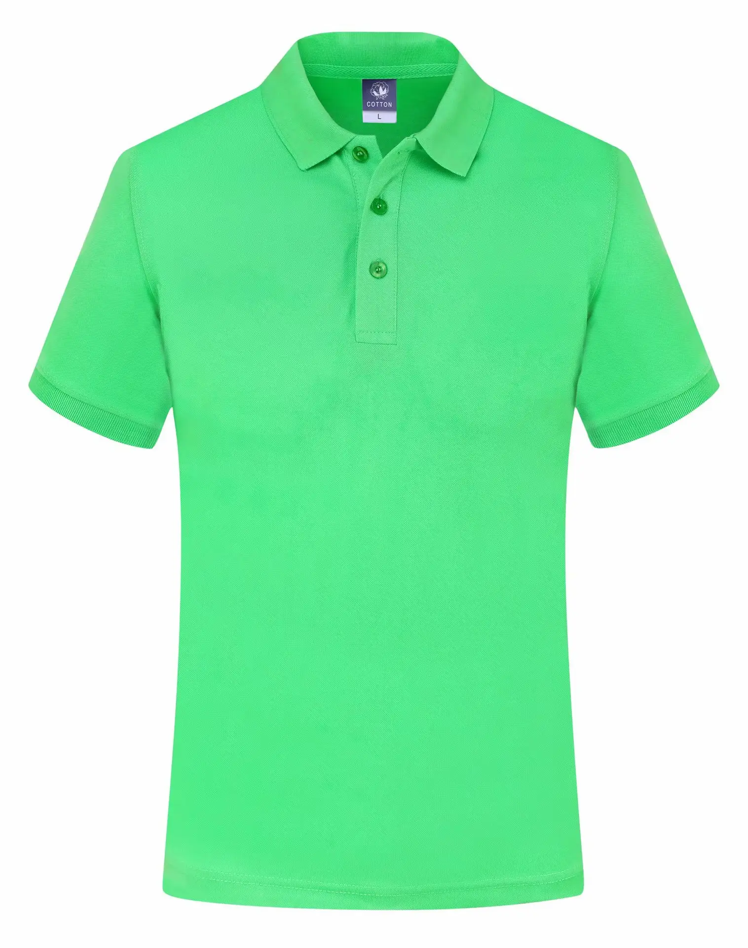 Purple Cotton Polo Shirt for Men Short Sleeve Cozy Fit