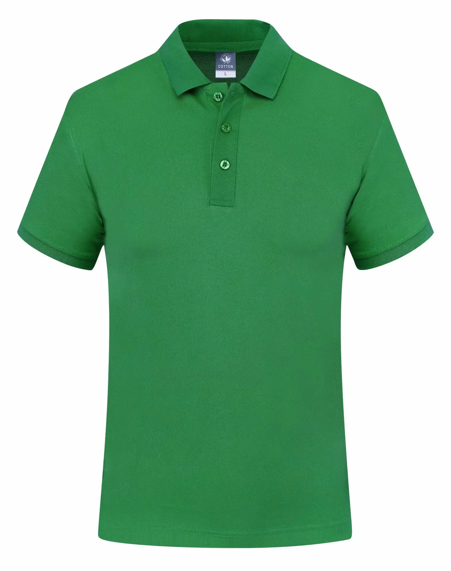 Purple Cotton Polo Shirt for Men Short Sleeve Cozy Fit