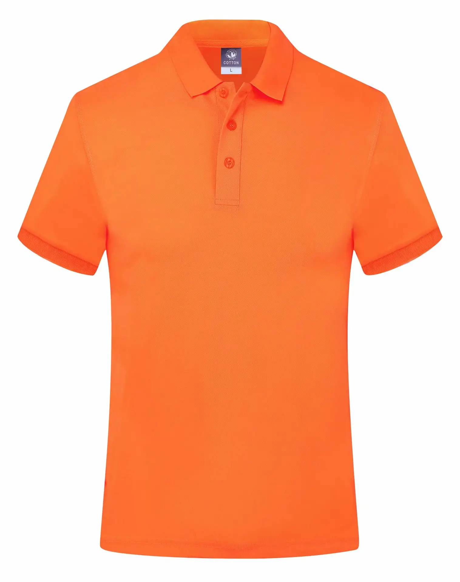 Purple Cotton Polo Shirt for Men Short Sleeve Cozy Fit
