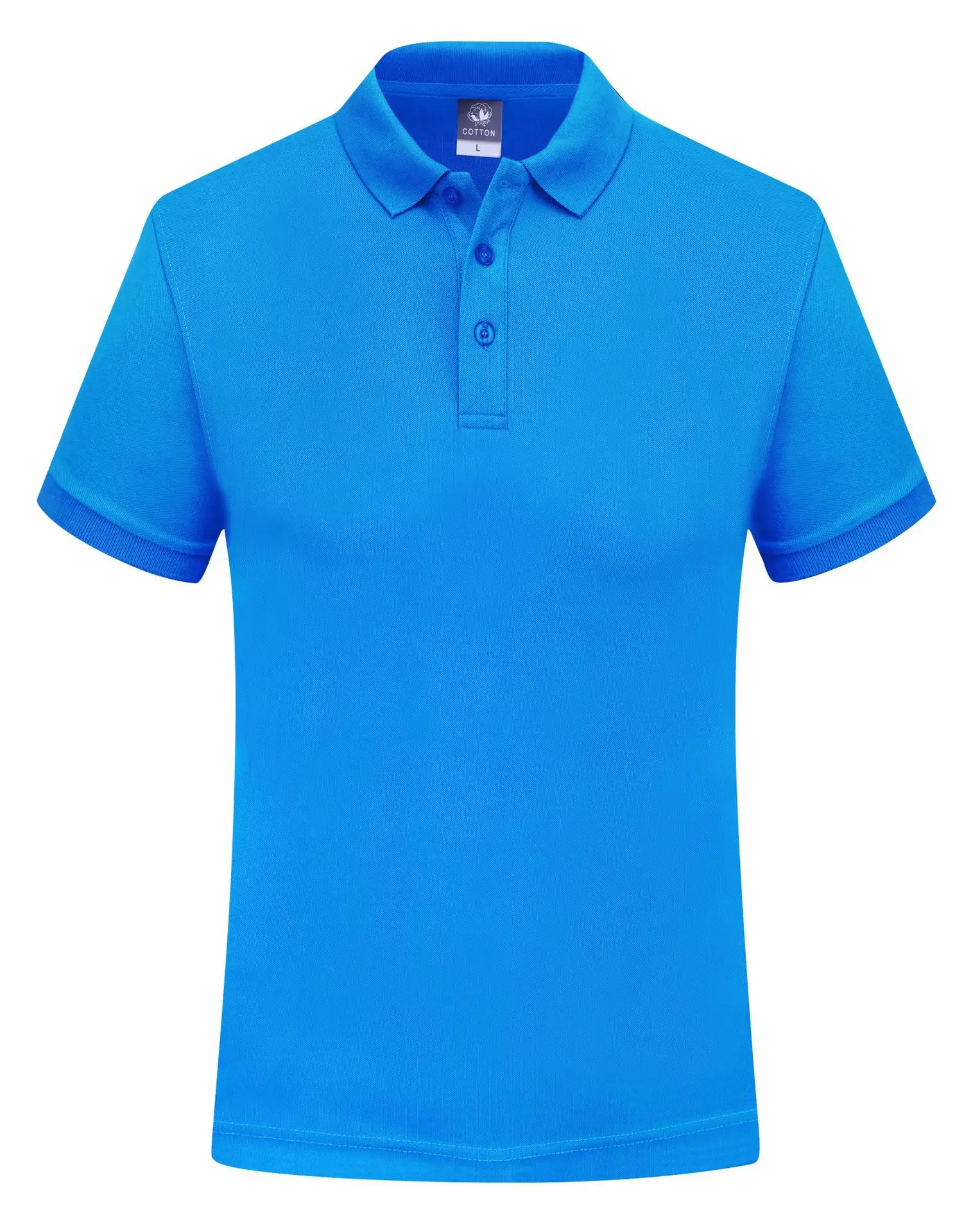 Purple Cotton Polo Shirt for Men Short Sleeve Cozy Fit