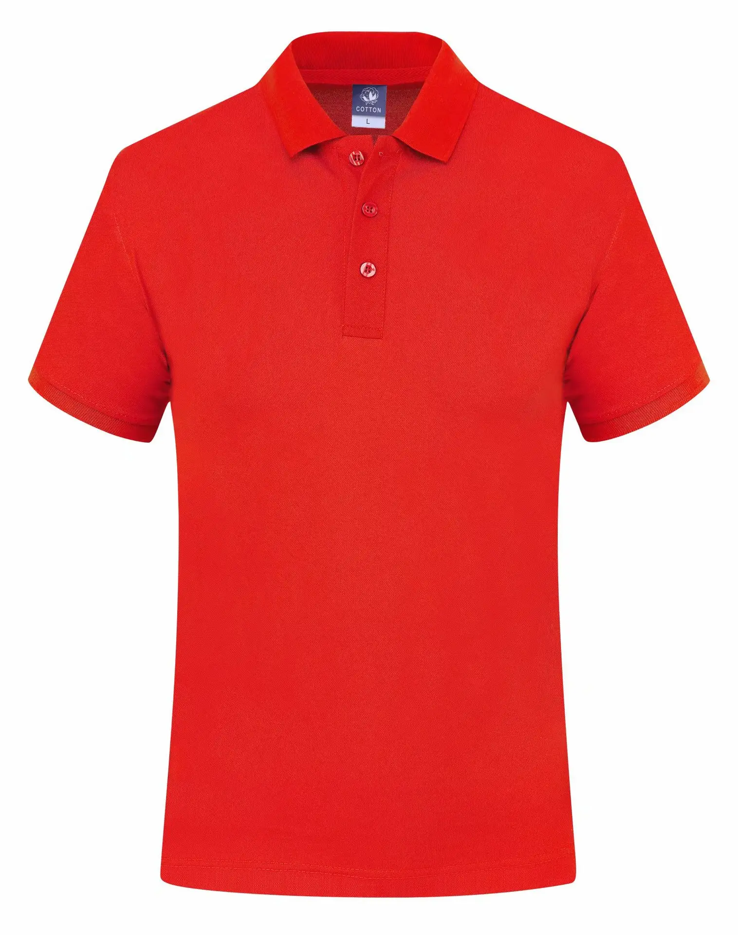 Purple Cotton Polo Shirt for Men Short Sleeve Cozy Fit