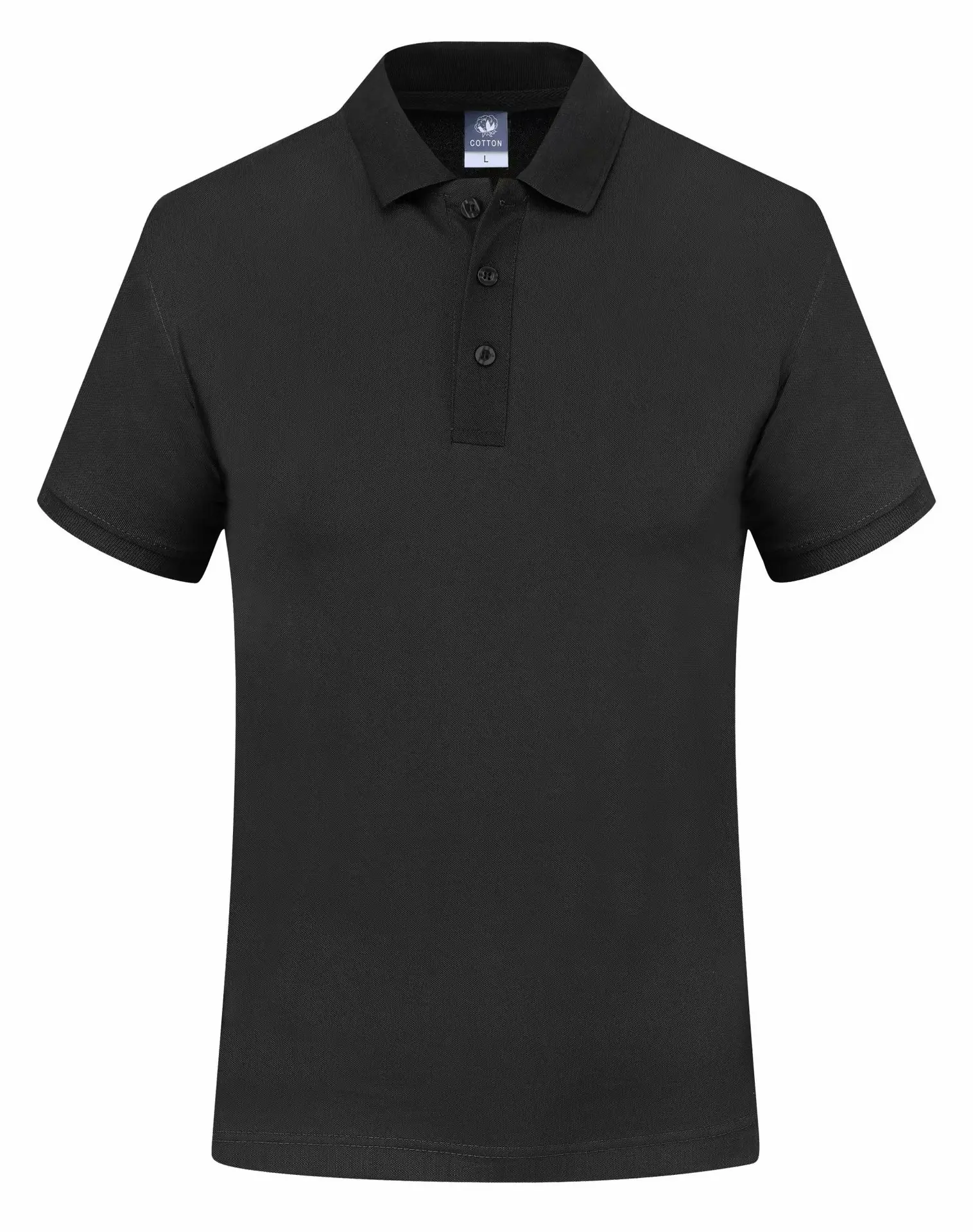 Purple Cotton Polo Shirt for Men Short Sleeve Cozy Fit