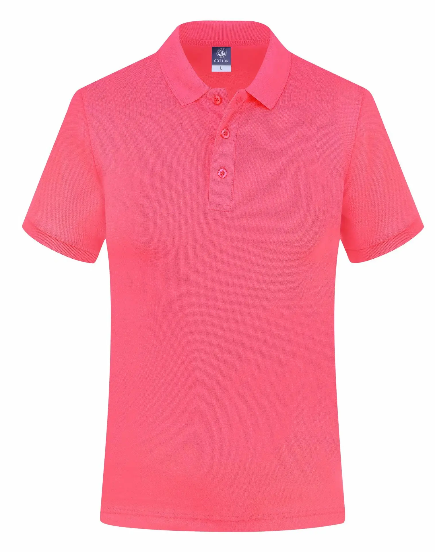 Purple Cotton Polo Shirt for Men Short Sleeve Cozy Fit