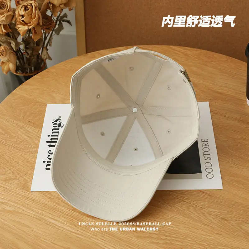 Light Gray Baseball Cap Women Men Summer Casual Wide Brim - Image 13