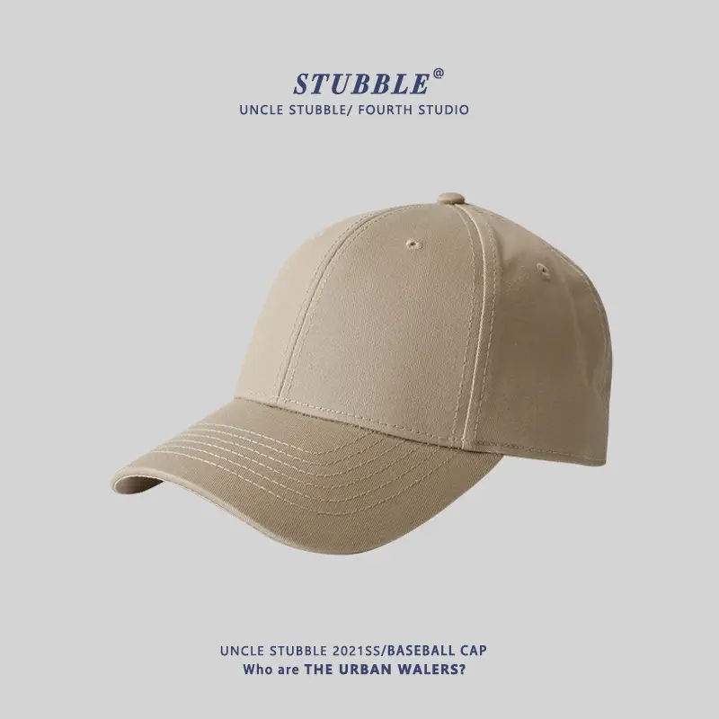 Light Gray Baseball Cap Women Men Summer Casual Wide Brim - Image 2