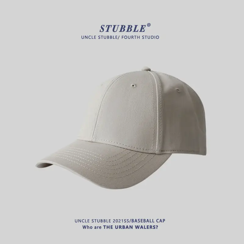 Light Gray Baseball Cap Women Men Summer Casual Wide Brim - Image 7