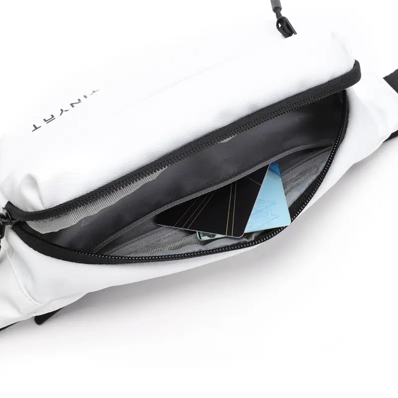 Men's White TINYAT Crossbody Phone Bag - Image 8