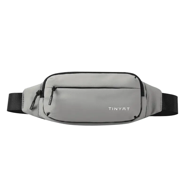 Men's White TINYAT Crossbody Phone Bag - Image 3