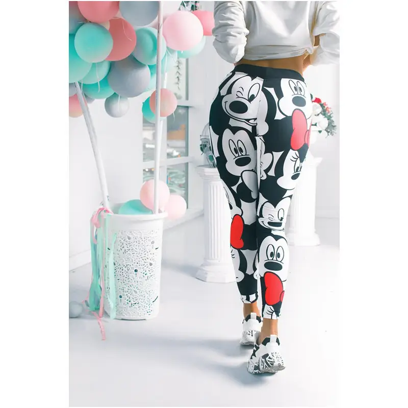 Women Elastic Waist Yoga Pants Stretch Cropped Sports Casual