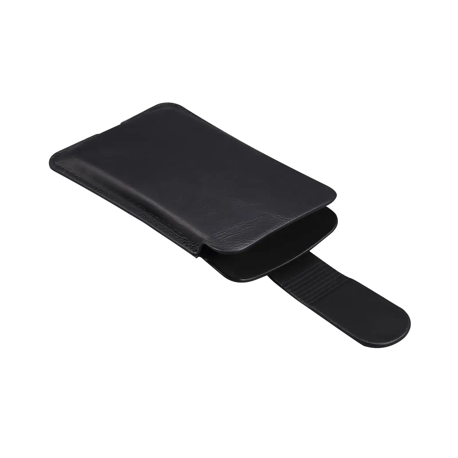 Universal Genuine Leather Magnetic Phone Case Black - Image 7