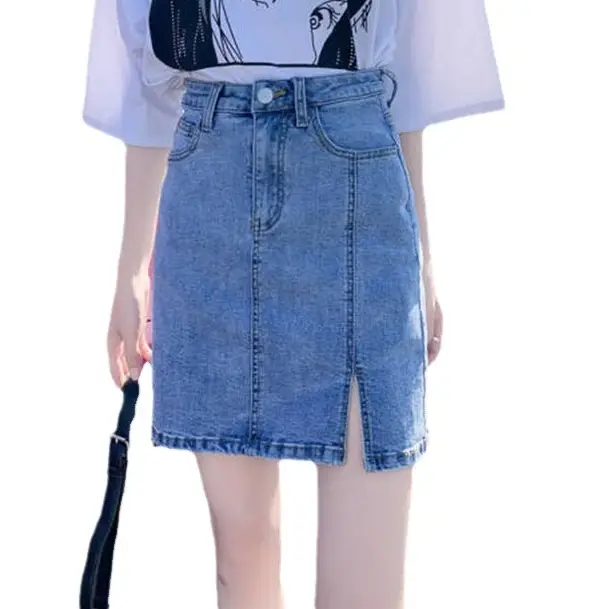 Women High Waist Denim Skirt Summer New Style - Image 6