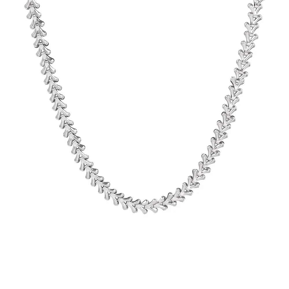 18K Gold Necklace Collarbone Chain Bracelet Set