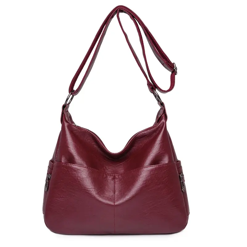 Black PU Leather Shoulder Bag for Women - Image 7