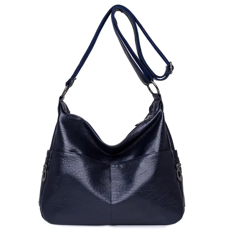 Black PU Leather Shoulder Bag for Women - Image 2