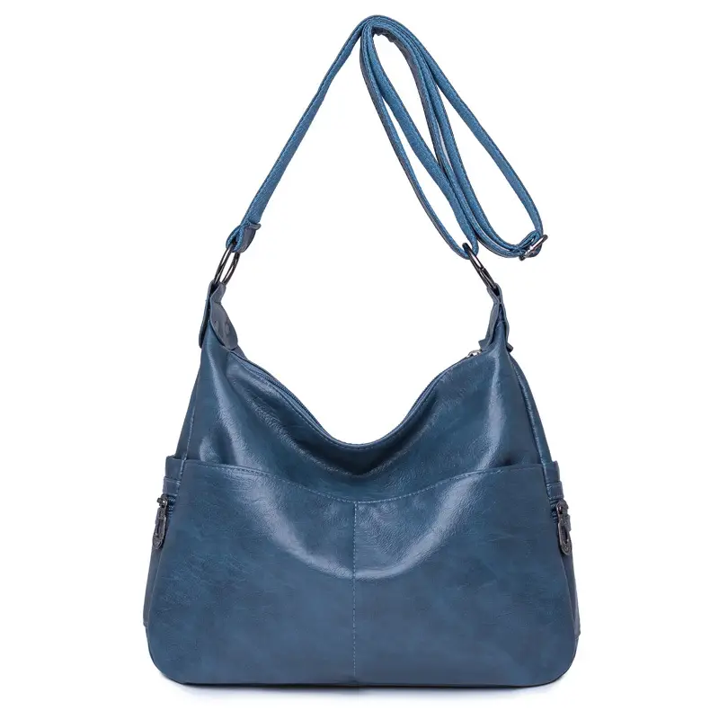 Black PU Leather Shoulder Bag for Women - Image 4