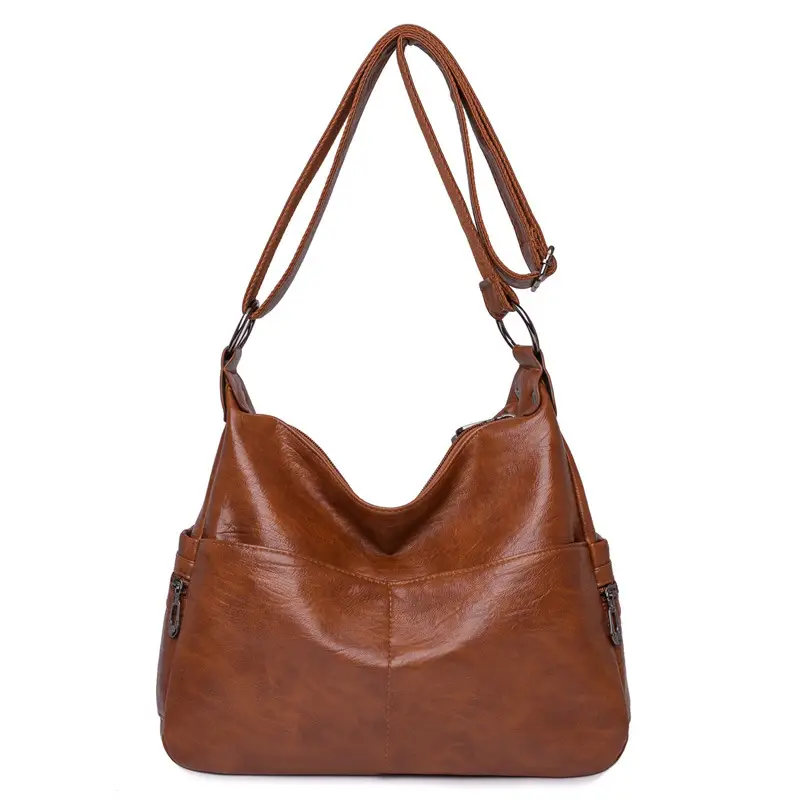 Black PU Leather Shoulder Bag for Women - Image 5