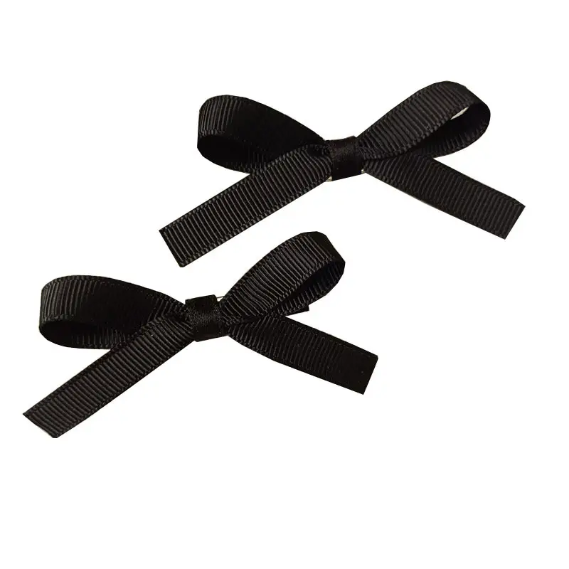 Korean-style Black Bow Hair Clips for Girls - Image 5