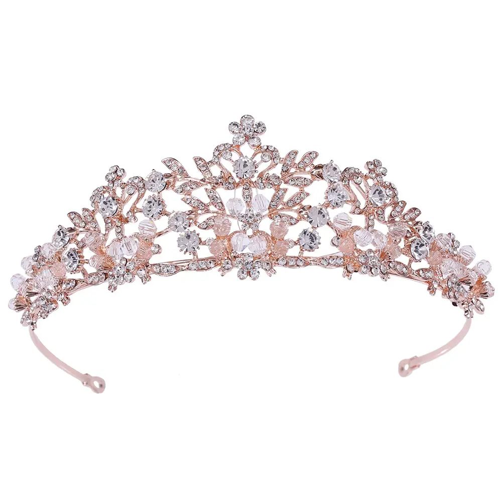 Mori Leaf Crystal Beads Wedding Headband