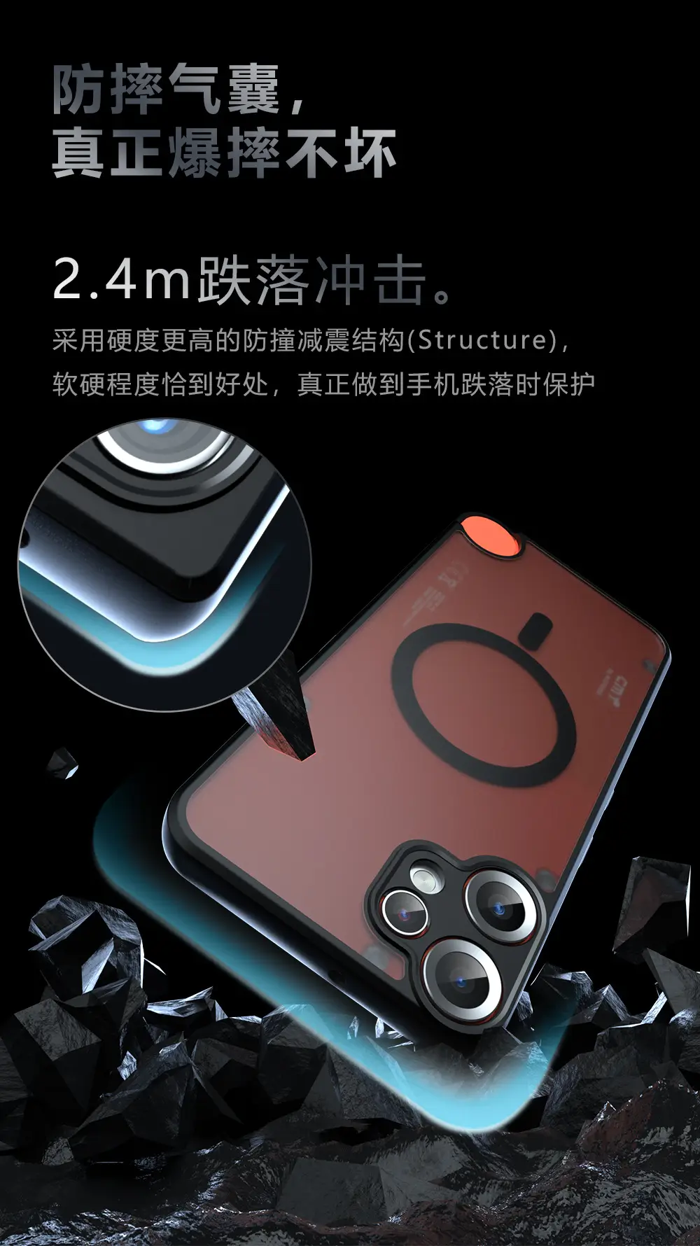 Anti-Drop Magnetic Phone Case for Nothing CMF 2 Pro — feature 6