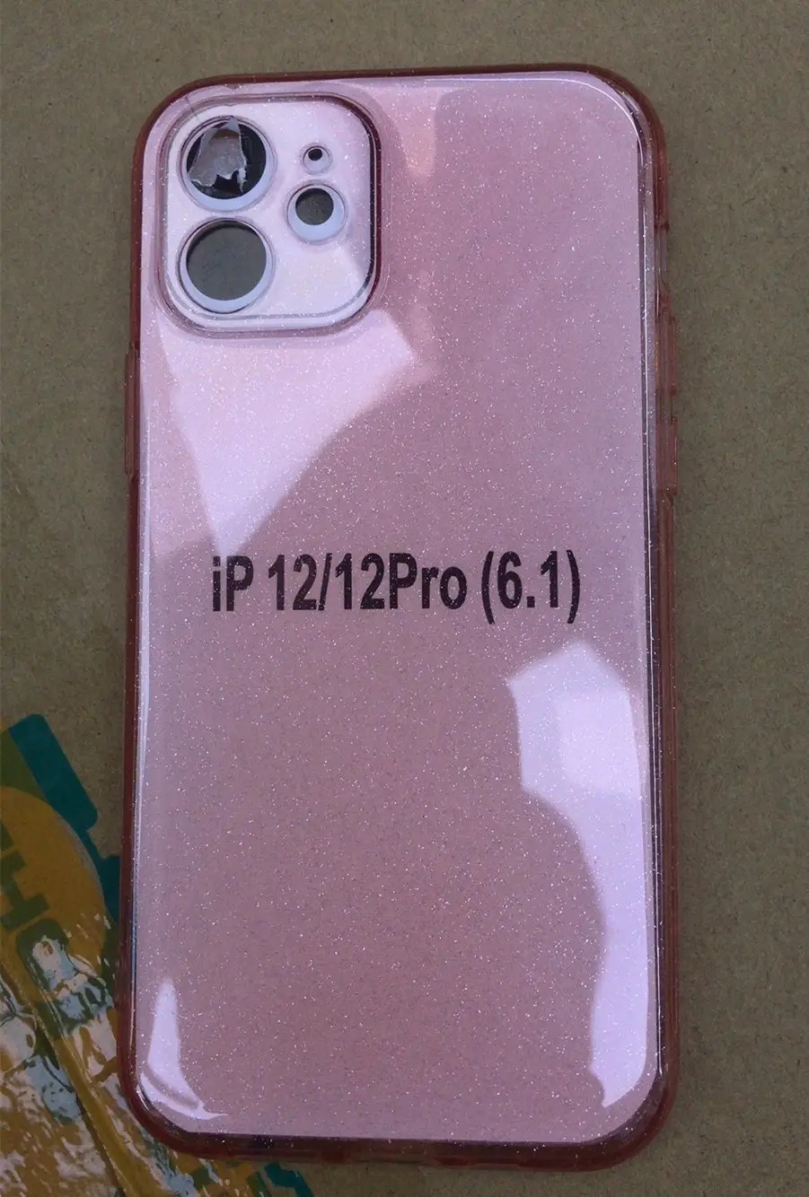Transparent Silicone iPhone 17 Pro Max Case with Glitter Powder - Image 2