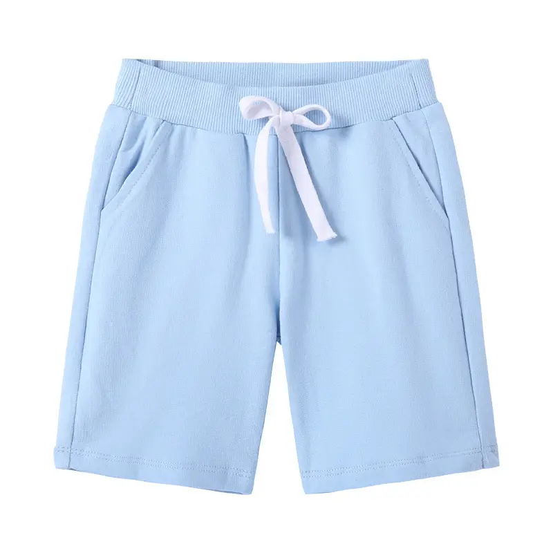 Green Cotton Mid-Length Pants for Boys Girls New Summer - Image 8