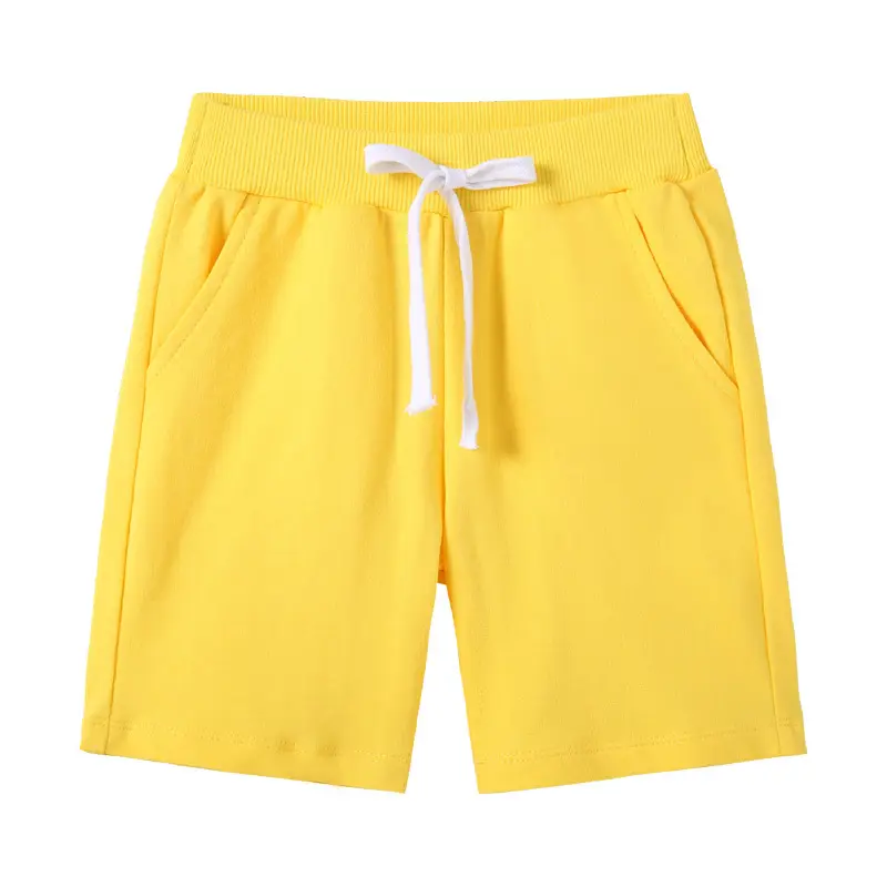 Green Cotton Mid-Length Pants for Boys Girls New Summer - Image 2