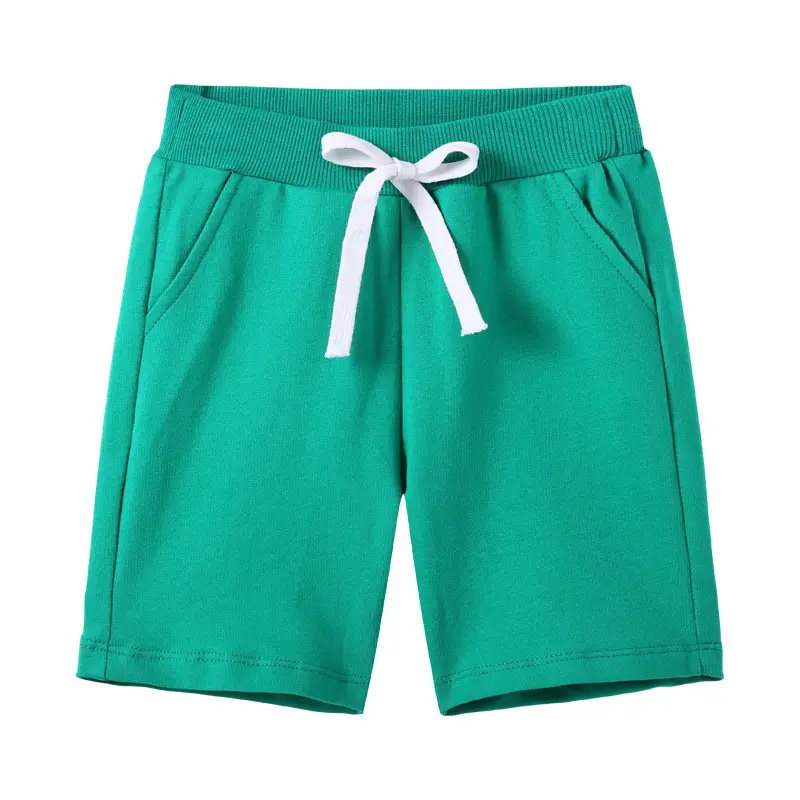 Green Cotton Mid-Length Pants for Boys Girls New Summer - Image 5