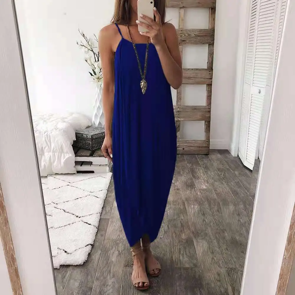 Beachy Knitted Asymmetrical Dress Nude Loose Fit - Image 3