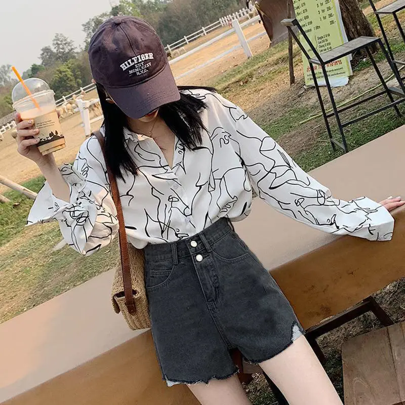 Women Denim Shorts High Waist Slimming 2021 - Image 2