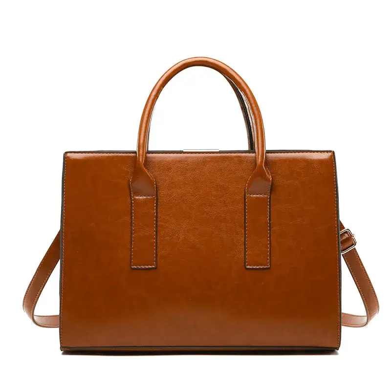 Women's Brown Leather Crossbody Bag 2022 - Image 6