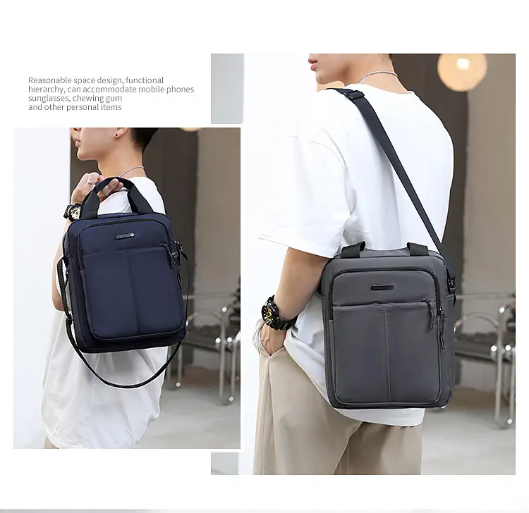 Men's Black Shoulder Bag Large Capacity 3 Colors — feature 19