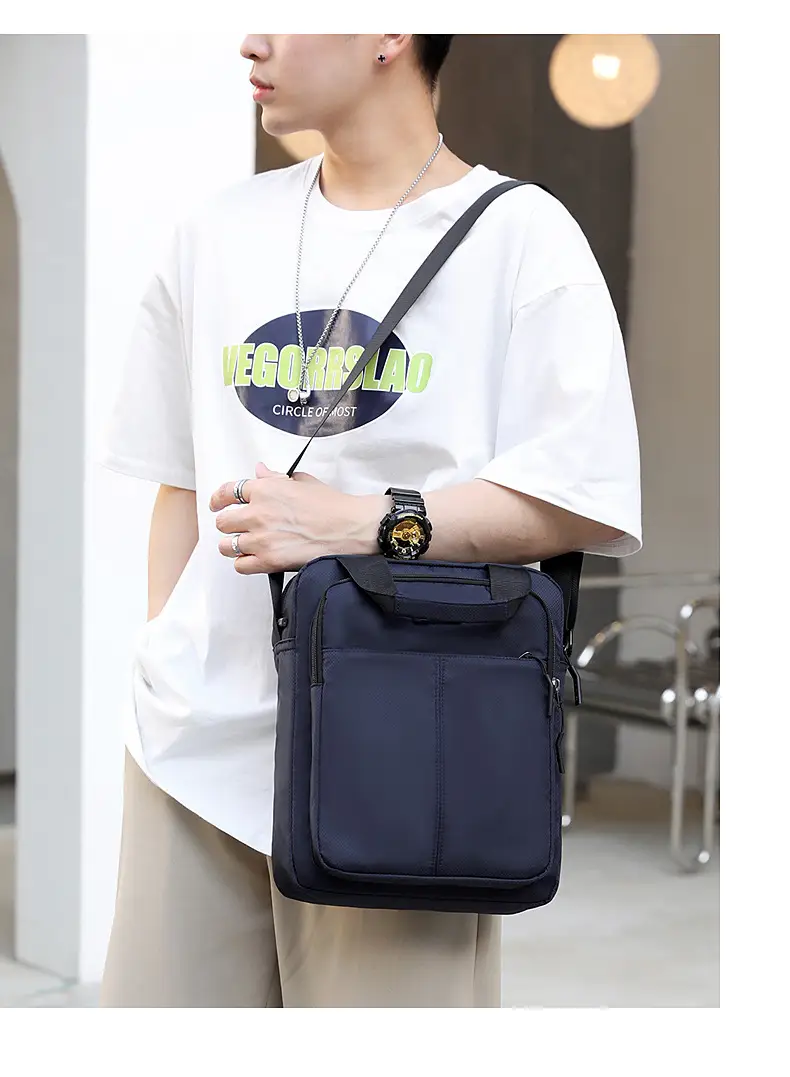 Men's Black Shoulder Bag Large Capacity 3 Colors — feature 24
